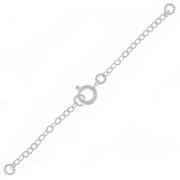 fine silver plating safety chain with spring clasp 7mm|raw }}