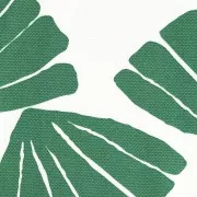 Canvas fabric - Tropical Leaves - Green / White x20cm