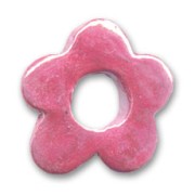Ceramics flower 22mm Iridescent Fuschia|raw }}