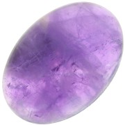 Oval cabochon 25x18mm Amethyst|raw }}