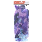 Feathers 8 to 12 cm for DIY jewelry and decoration - Blue/Purple x10g