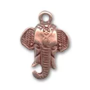 Elephant charm 22mm copper tone x1