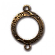 Round spacer 20mm bronze x1