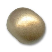 Ceramics bead 15mm Silky Gold