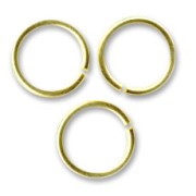 Jumprings open 12x1.15mm fine Gold plated x20|raw }}