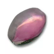 Ceramics olive 18x13mm Iridescent Grey Fuchsia