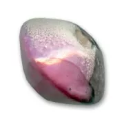Ceramics bicone 18mm Iridescent Grey Fuchsia