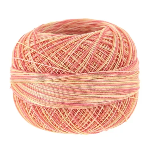 Cotton yarn Lizbeth size 40 Coral Splash n°188 x274m