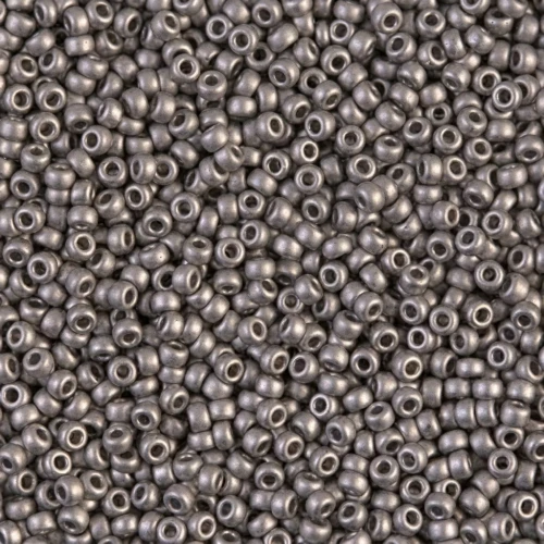 Miyuki Seed beads 8/0 190F - Mat Nickel Plated x5g