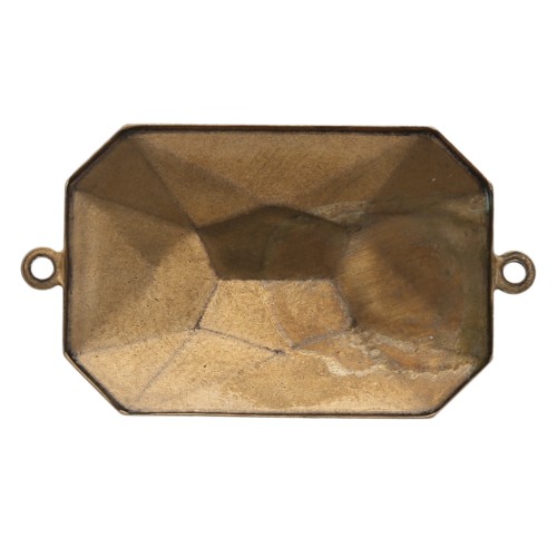 Stick-on setting PureCrystal 4627 27x18,5mm Bronze tone 2 loops