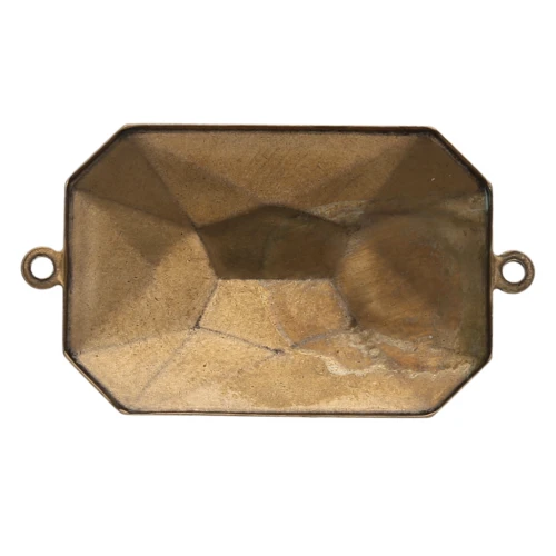 Stick-on setting PureCrystal 4627 27x18,5mm Bronze tone 2 loops