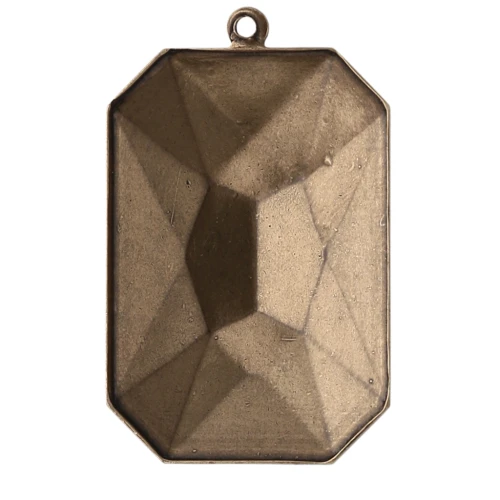 Stick-on setting PureCrystal 4627 27x18,5mm Bronze tone 1 loop