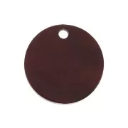 Round plexiglass sequin 18 mm Pearl effect - Bordeaux x1