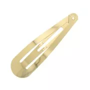 Large hair Clip barrette to customize 58 mm - Gold Tone x1