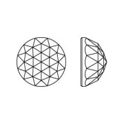 PureCrystal 2072 Flat Back Stone 10 mm Crystal