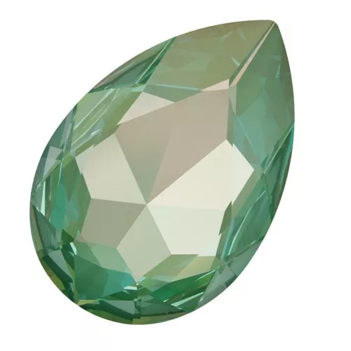 PureCrystal 4327 Pear Fancy Stone 30x20 mm Crystal Silky Sage Delite x1