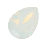 PureCrystal 4320 Pear Fancy Stone 14x10mm White Opal
