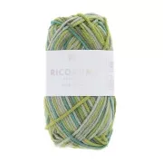 Ricorumi Print Cotton by Rico Design for Amigurumi Green Mix 005 x25g
