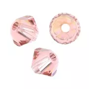 PureCrystal 5328 Crystal Bicones 3 mm Rose Peach Shimmer x50