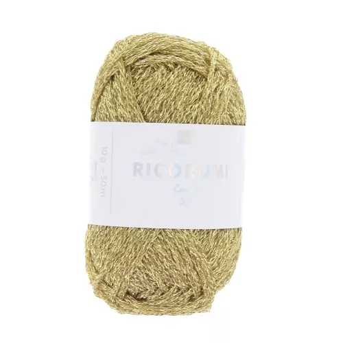 Laine Lamé Ricorumi par Rico Design pour Amigurumi - Gold 002 x10g