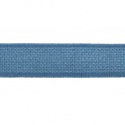 Elastic satin ribbon shiny effect 10 mm - Azur Blue x 1m