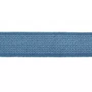 Elastic satin ribbon shiny effect 10 mm - Azur Blue x 1m