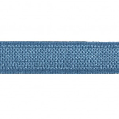 Elastic satin ribbon shiny effect 10 mm - Azur Blue x 1m