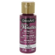 Metallic Acrylic paint - DecoArt Dazzling Metallics - Berry x59 ml|raw }}