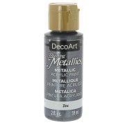 Metallic Acrylic paint - DecoArt Dazzling Metallics - Zinc x59 ml