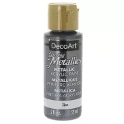 Metallic Acrylic paint - DecoArt Dazzling Metallics - Zinc x59 ml