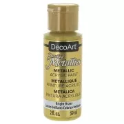 Metallic Acrylic paint - DecoArt Dazzling Metallics -  Bright Brass x59ml