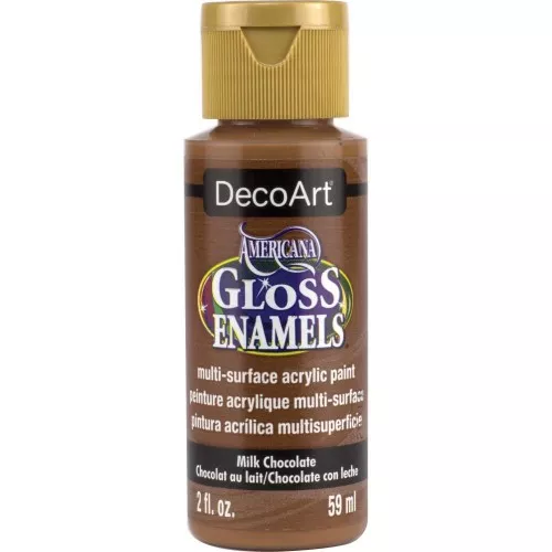 Multi-surface Acrylic Paint - DecoArt Americana Gloss - Milk Chocolate x59ml