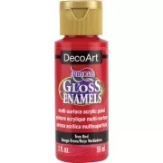 Multi-surface Acrylic Paint - DecoArt Americana Gloss - True Red x59ml