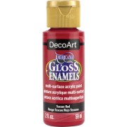 Multi-surface Acrylic Paint - DecoArt Americana Gloss - Tuscan Red x59ml