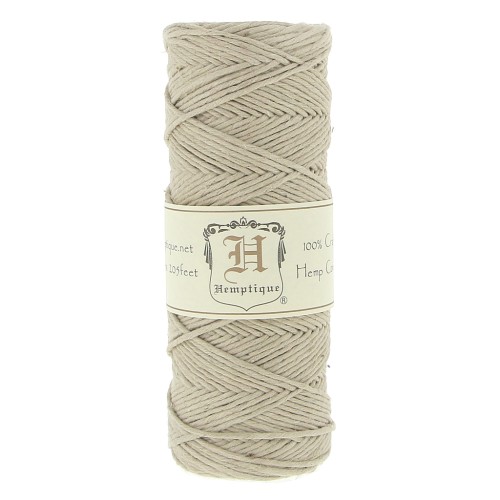 62 meters Bobbin of high quality twisted hemp Cord 1.1 mm Natural x1