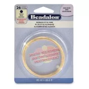 0.41 mm Round Brass Wire - German Style Wire - Gold-Plated x 20 m