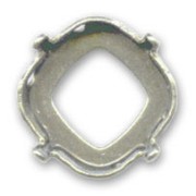 Cabochon setting 4470 square-shaped 10mm Old Silver-colored|raw }}