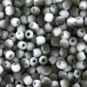 True 2 mm facets Chalk White Valentinite Mat x50