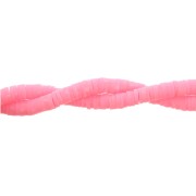 Heishi beads in polymer clay 3x1 mm Candy Pink x45 cm|raw }}