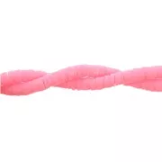 Pink - Perles Heishi rondelles en pâte polymère 3x1 mm Rose Bonbon x45 cm Perles Heishi rondelles en pâte polymère 3x1 mm Rose Bonbon x45 cm