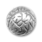 CCB round beads 13mm Silver tone x1|raw }}