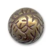 CCB round beads 13mm Bronze tone x1