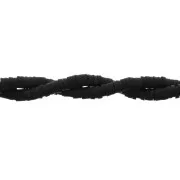 Heishi polymer clay rondelle beads 3.5x1 mm Black x45 cm