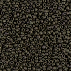 Miyuki Seed beads 11/0 2015 - Matte Metallic Dark Olive Iris