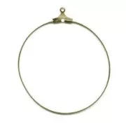 Earring hoops 40mm Bronze tone x2