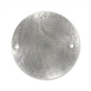 Disc spacer 25mm Old silver tone x1