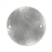 Disc spacer 25mm Old silver tone x1