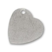 Heart pendant 28mm Old silver tone x1