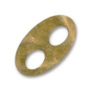 Coffee grain spacer 16x12mm Bronze tone x1