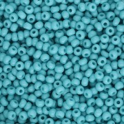 Preciosa 11/0 Seed Beads, 2 mm - Turquoise, 20 g